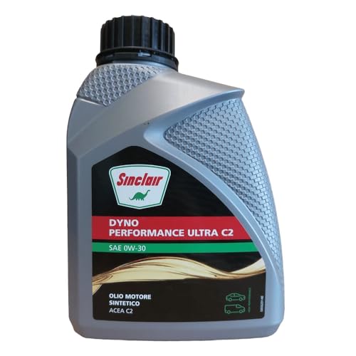  FUCHS SINCLAIR OLIO LUBRIFICANTE SAE 0W30 ACEA C2 PER MOTORI DIESEL, BENZINA ED IBRIDI TOTALMENTE SINTETICO. DYNO PERFORMANCE ULTRA C2. CONFEZIONE : 1 LITRO