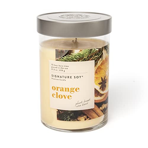 Signature Soy Lidded Orange Clove Scented Candle #TOP15