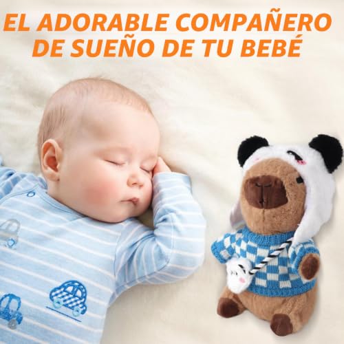 Peluche Capybara de 25cm con ropa para evitar el aburrimiento infantil 5