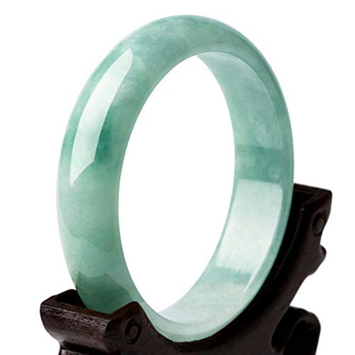 Bracelet en Jade birman naturel vert clair pour femmes style jonc