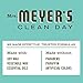 MRS. MEYER'S CLEAN DAY Soy Aromatherapy Candle, 25 Hour Burn Time, Made with Soy Wax and Essential Oils, Basil, 4.9 oz