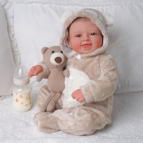 Image of BABESIDE Lifelike Reborn Baby Dolls Boy Cora - 20inch Soft Body Realistic- Newborn Baby Dolls Poseable Limbs Real Life Baby Dolls with Gift Box for Kids Age 3+