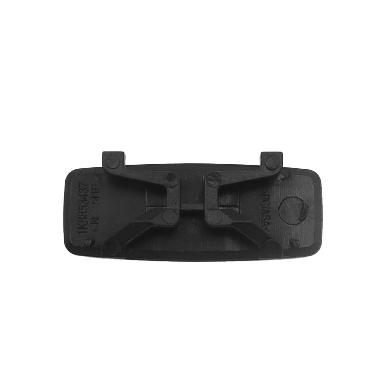 Teron 5 PCS Airbag Schnalle Abdeckung, A B C Säule Abdeckung Airbag Emblem Trim Cap Für Golf 5 6 GTI Mk5 A5 A6 CC B6 B7,5KD853437 5G0853437 1K8853437 Schwarz