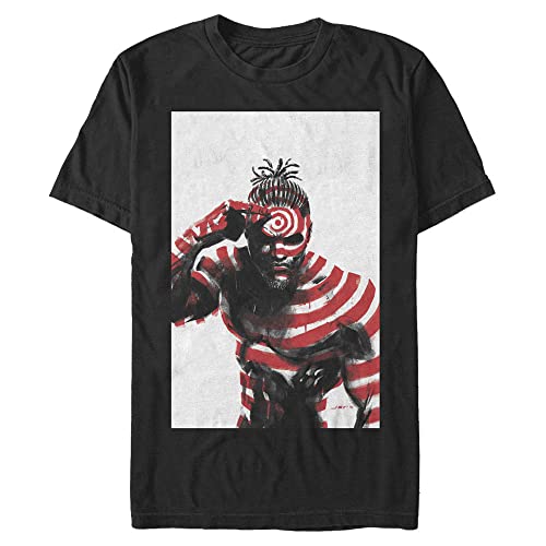 T-shirt Marvel Killmonger Jan19 pour homme en coton noir