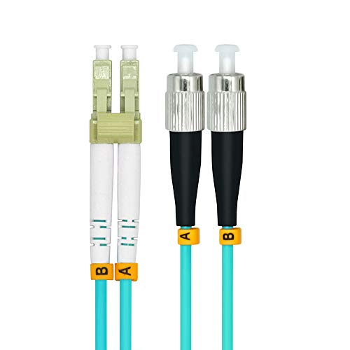 Image of 3Meters 10ft LC to FC Duplex 50 /125 10G OM3 Multi-Mode Fiber Optic Cable Jumper Optical Patch Cord LC-FC
