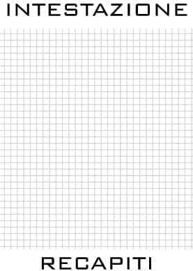 Blocchi intestati personalizzati formato A4 (21X30). Lisci o a quadretti per ogni attività. Personalizzabili con logo, recapiti ecc. 10 Blocchi, 50 fogli per blocco. blocchi gommati in testa