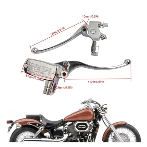 Levier de frein de moto hydraulique avant 25mm avec commande d'embrayage précise
