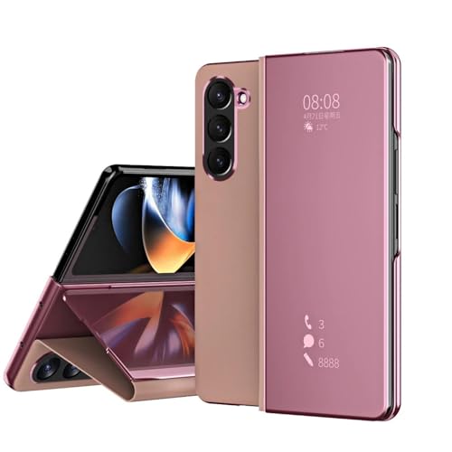 Coque antichoc Galaxy Z Fold 6 rabat miroir rigide et support