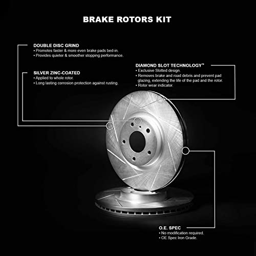 Image of R1 Concepts Front Brake Rotors Fits 1997-2005 Buick Century