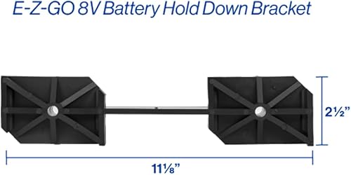 Miniatura 3 de Soporte de retención de batería para carritos de golf EZGO con baterías de 8V | Reemplaza OEM # 70045-G01
