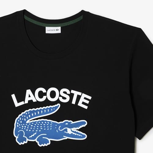 Lacoste Men's Big Crew Neck Short Sleeve Regular Fit Graphic T-Shirt2