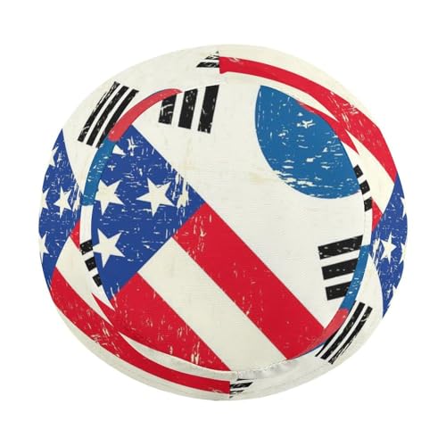 USA and Korean FlagChildren's Bucket Hat for Boys and Girls, Breathable Summer Beach Hat52cm4