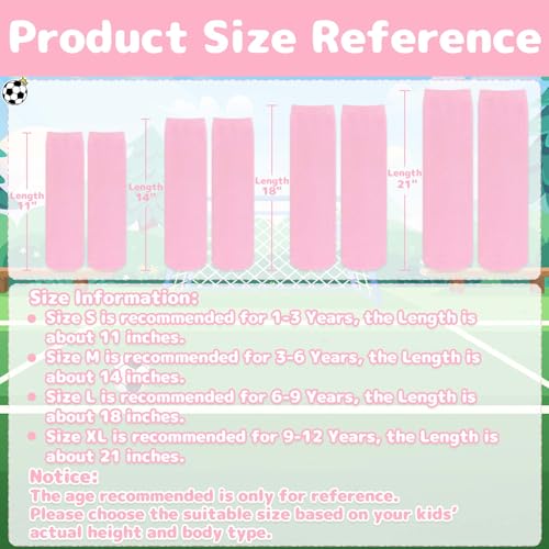 Image of Olreco 1 Pack Toddler Kids Youth Soccer Socks Girls Boys Baseball Socks Youth Knee High Softball Football Accessories Cotton