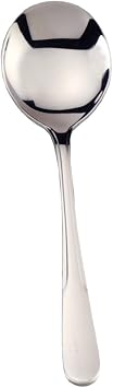RSVP International Endurance Flatware Collection Stainless Steel, Dishwasher Safe, Soup Spoon