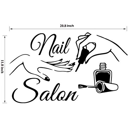 Wall Stickers Decor-Nail Salon Quote Window Sticker Art Polish Bar Manicure Viny Art Decals Manicure Nails Decoration #TOP3