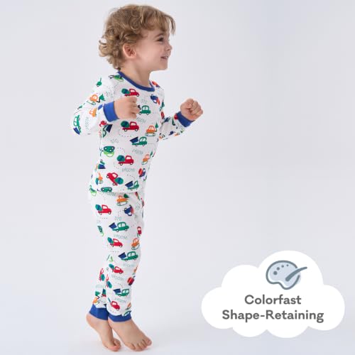 Image of pureborn Baby Pajamas Set Toddler Snug Fit Cotton Sleepwear 2pcs 12M-7Y