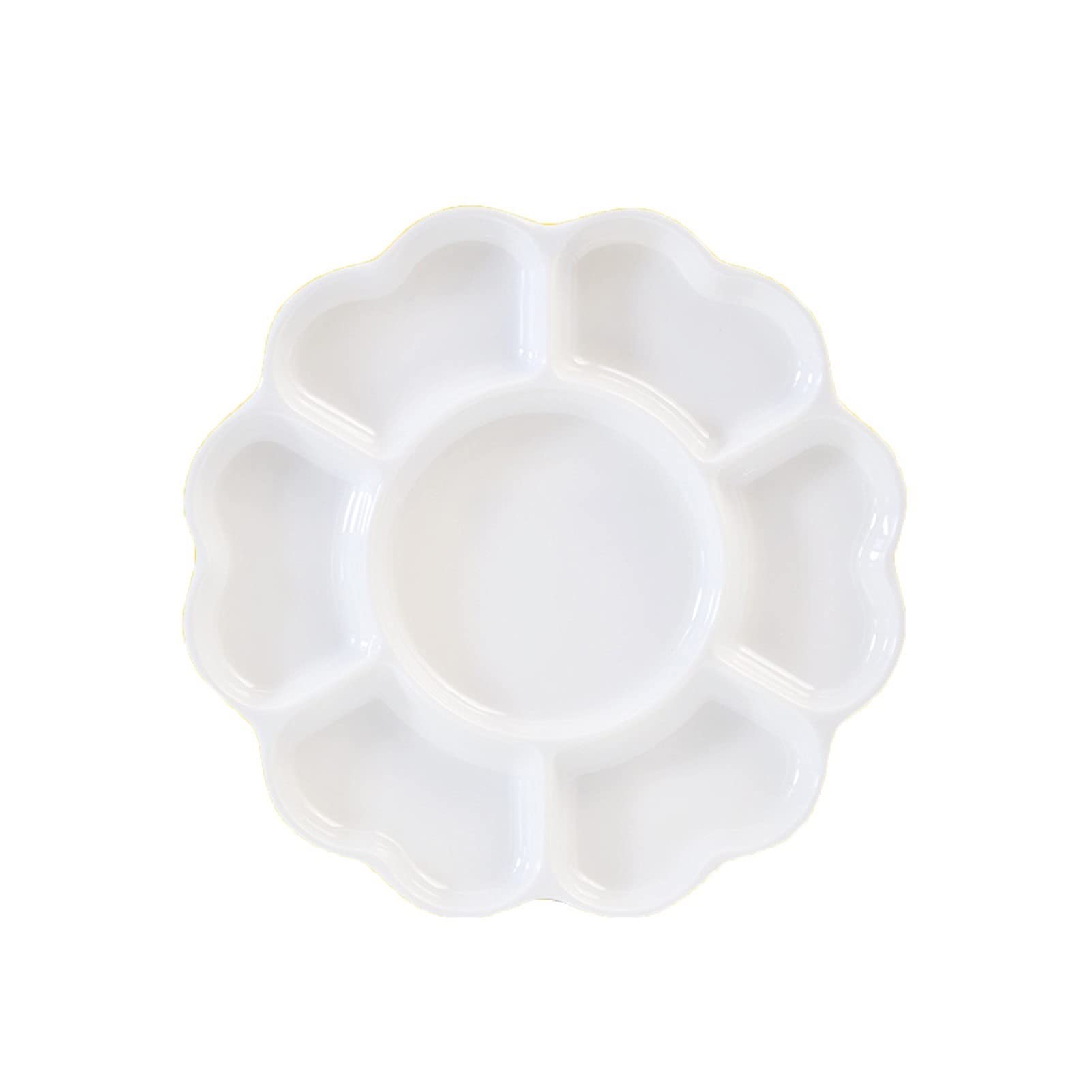 ApuaVireo&Co 1 szt. Ceramiczna paleta akwarelowa, prostokątna wielosiatkowa biała paleta, artykuły artystyczne odpowiednie do nauczania(2)