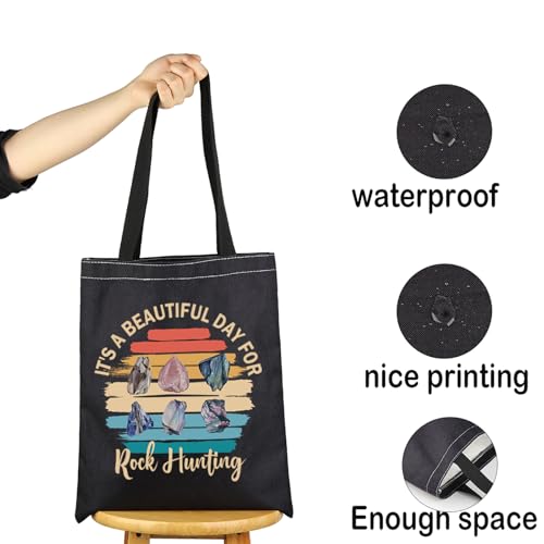Bolso tote para caza de rocas, regalo para amantes de las rocas, geólogos y coleccionistas miniatura 4