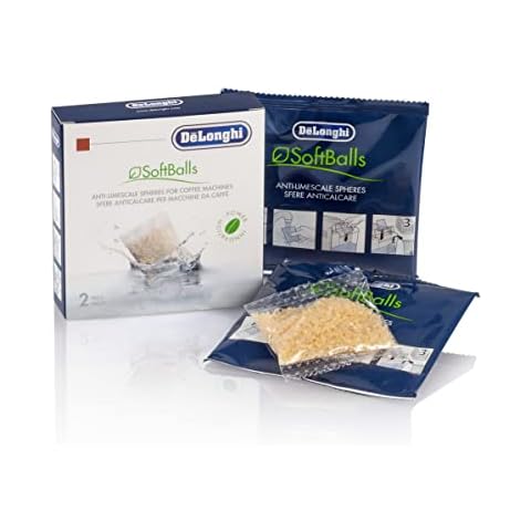 DeLonghi Softballs, 2 bags, balls prevent the formation of limestone water, universal coffee Cover