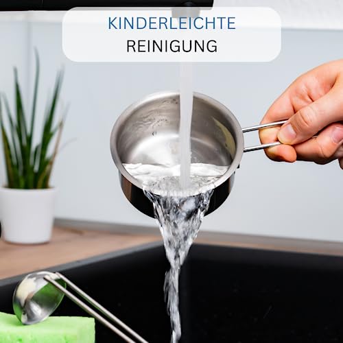 Westmark Butterpfännchen/Soßenwärmer, Mit Deckel, Soßenlöffel und Stövchen, Rostfreier Edelstahl, Farbe: Silber, 62262260 – Bild 7