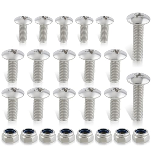 MOTOALL 25 Piece Fender Bolts Screws Nut Mount Kit Plastics Hardware Replace for Yamaha Banshee