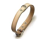  Karlie RONDO Halsband genietet - Natur (10 mm, 27 cm)