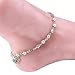 REVMASTER Oxidised Silver Floral Anklet for Women & Girls, Single Stylish Payal, Trendy Boho Fashion Jewellery