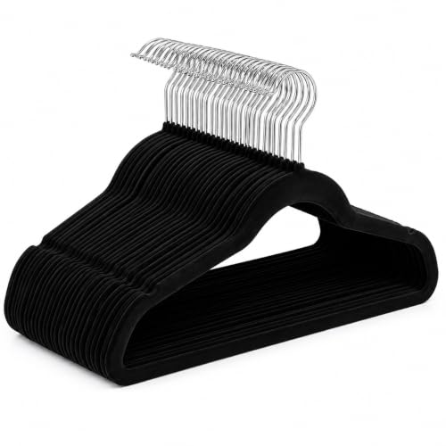 【Cozena】Kit 10 Cabides de Veludo Premium – Elegância, Resistência e Organização - Gancho metálico resistente e giratório - Evita marcas, vincos e deformações