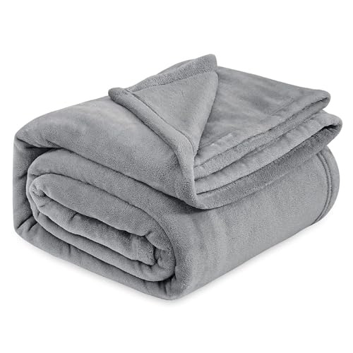 Image of VAS COLLECTIONS Premium Plush Summer Single Bed Dohar /AC Blanket | 200 GSM Reversible Lightweight Cozy Soft for Bed, Sofa, Couch, Travel & Camping| 225x150 cm - Grey 503