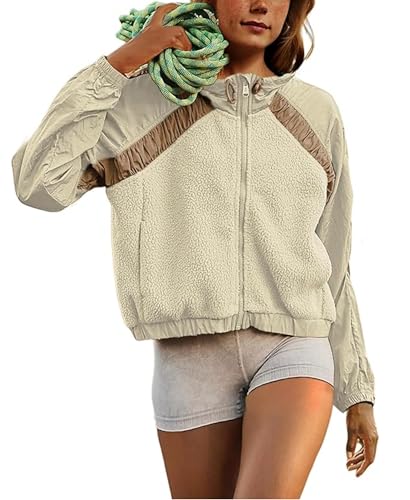 Amazon.com: Aimiray Women's Winter Fleece Jackets Zip Up Oversized