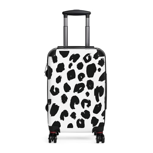Leopard Print Suitcase, Travel Luggage Bag with Wild Animal Pattern, Vacation Carry-on Tote, Weekend Getaway Duffle, Safari
