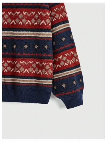 Image of MakeMeChic Women's Striped Sweaters Halloween Vintage Grandpa Sweaters