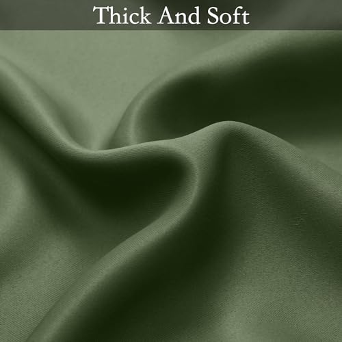 Image of SimpleHome Sage Green to Grey White Ombre Room Darkening Curtains 84 Inch | Curtains for Living Room,Light Blocking Thick Thermal Insulated Grommet Window Curtains Drapes for Bedroom, 2 Panels,52Wx84L