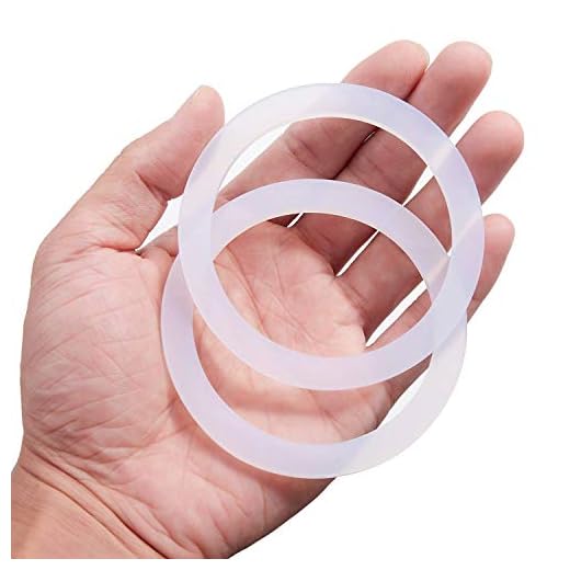 Litorange 8 Stück Ersatzdichtung aus lebensmittelechtem Silikon (besser als Gummi) Dichtungsring für Aluminium-Herd-Kaffeemaschinen-Töpfe Moka Express DAMA Espresso Bialetti 9 Tassen