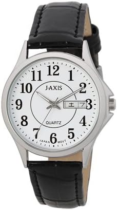 Amazon サン フレイム ｊ ａｘｉｓ見やすい腕時計 日付曜日表示付 腕時計 腕時計 通販