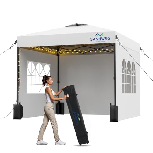 10X10 Pop Up Canopy Tent with Sidewalls,Commercial Instant Shelter,Easy Up Canopy