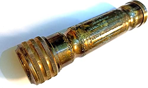ANTIQLICIOUS Kaleidoscope, Antique Brass, Handcrafted, Twist, All Ages, Kaleidoscope