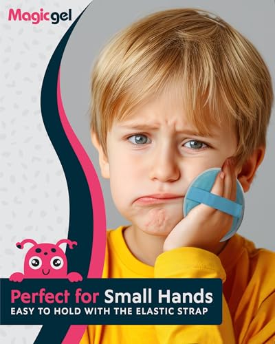 Image of Magic Gel Kids Ice Packs for Boo Boos - Pack of 4 - Reusable Soft Ice Packs for Kids - Small Squishy Gel Pack for Baby or Toddler - Fun Cute Monster Design