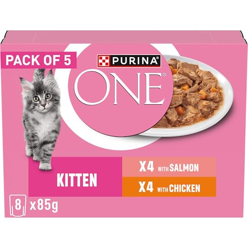 PURINA ONE Kitten Wet Cat Food - Fillets in Gravy - Mixed 40x85g Pouches