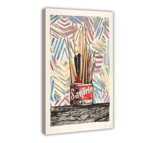 Impression sur toile Savarin Jasper Johns d&eacute;coration murale pour bureau zen