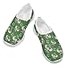Doojoayie Cute Elephant Girls Slip On Shoes Size 1 Big Kids St Patrick's Day Gifts Sport Bowling Shoes for Active Kids Fashion Design Anti Slip Gym Shoes for St Patrick's Day