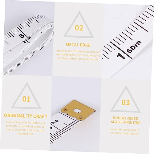 Set de 2 cintas métricas mini flexibles KALLORY portátil miniatura 2