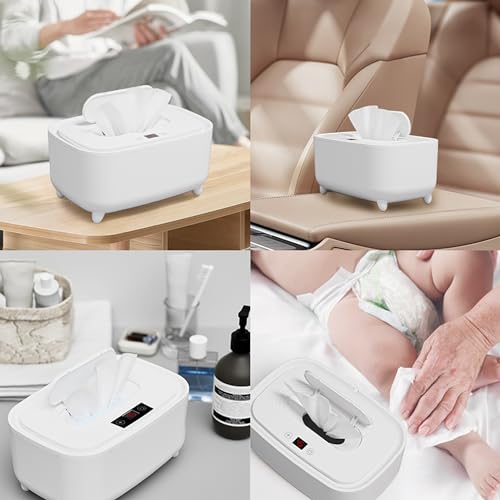 Image of Large capacity baby wet wipes warmer | Fast Heating system and ultra power saver with LED display