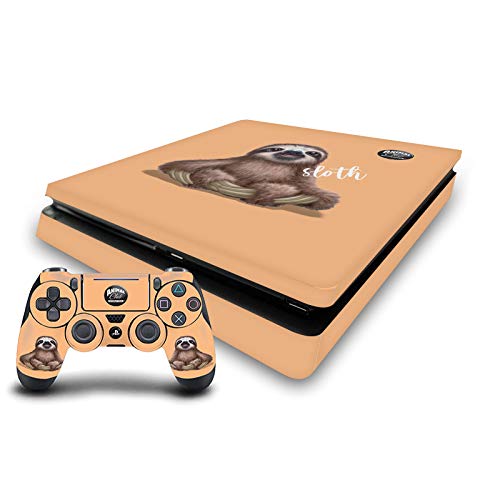 Vinyle autocollant de jeu peau compatible avec Sony PlayStation 4 PS4 Slim animaux