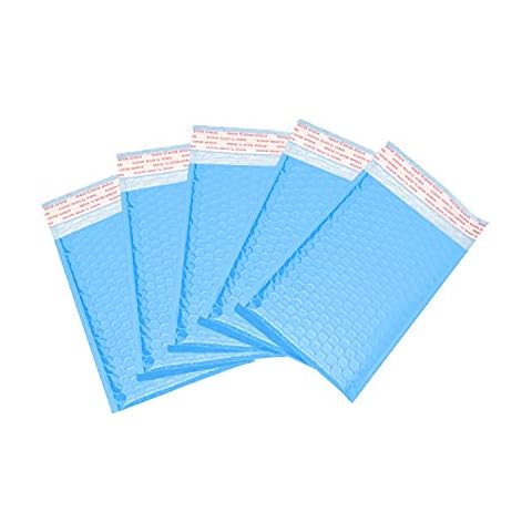 50Pcs Padded Bubble Envelopes Packapro, 120*210mm Bubble Mailers Bags for Shipping/Packing/mailing, Blue Package Bags for Small Business Packing Gift… Cover