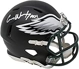 Carson Wentz Autographed Signed Black Matte Speed Replica Mini Helmet Fanatics