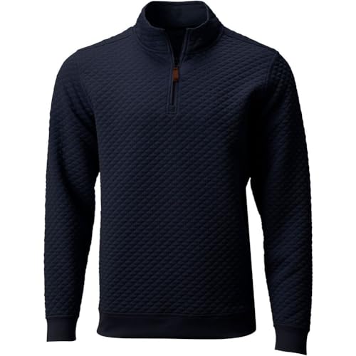 TGW Men's Quilted Golf Pullover Jacket for Golfing