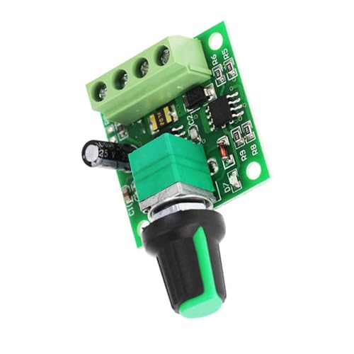 Regulador de velocidad del motor de 1,5-12 V 2 A, 1,8 V, 3 V, 5 V, 6 V, 12 V, microcontrolador, controlador de ventilador