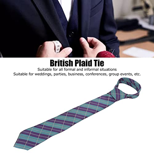 Pssopp Men’s Tie Classic Stripe Necktie Men's Stripe Suit Necktie British Plaid Tie Stripe Tie for