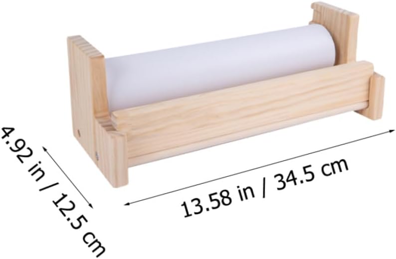 Beaupretty Paper Roll Easel with Wooden Desktop Frame and Blank Drawing Paper Roll Solid Stable Base for Creative Painting and Graffiti Any Flat Surface Safe Smooth Finish for Boys